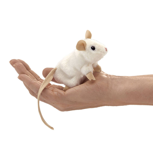 Marionnette à main Mini souris blanche 2776/ mini-souris blanche Folkmanis réaliste