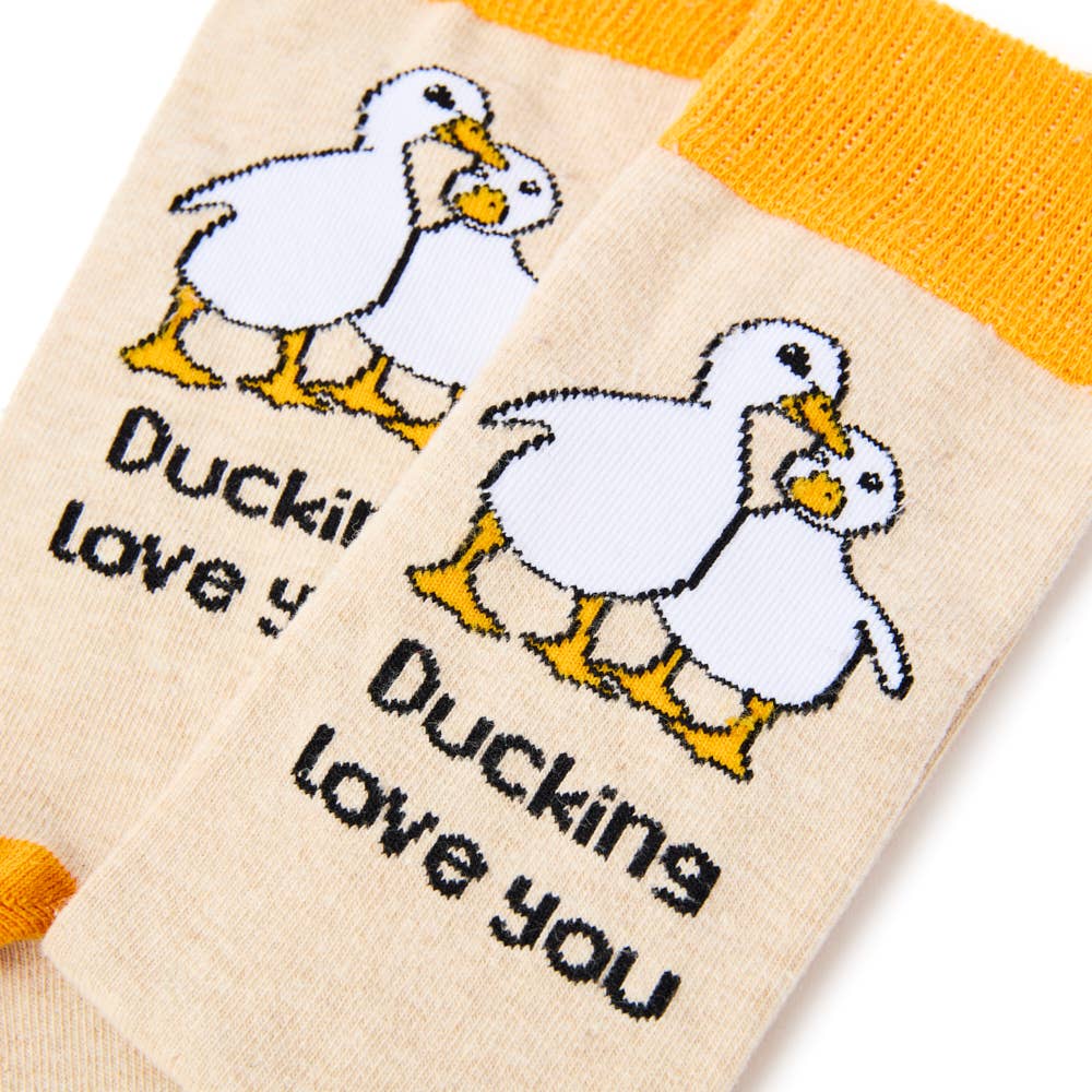 Calzini a forma di papera "Ducking Love You"