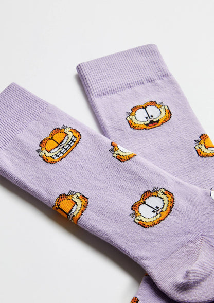 BeGarfield Faces Mauve Socks