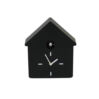 Clock - Cuckoo Wall Clock - Black - 24x27x9cm