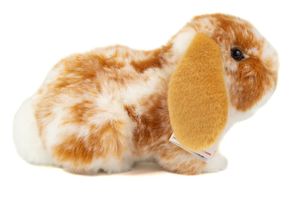 Peluche Coniglio Ariete Beige Chiaro e Bianco – 23 cm