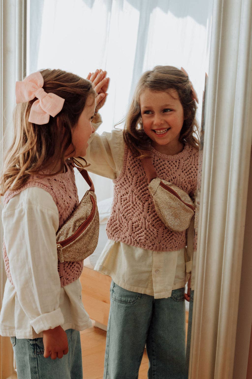 Bum bag - Gold glitter