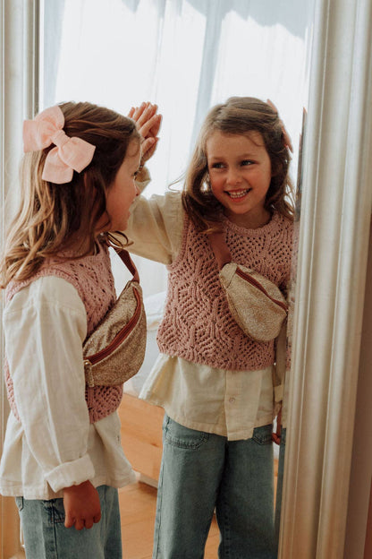 Bum bag - Gold glitter