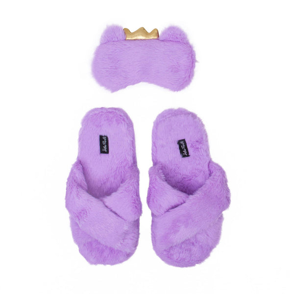 Chaussons et Masque Facial Violet Helio Ferretti Vue 3