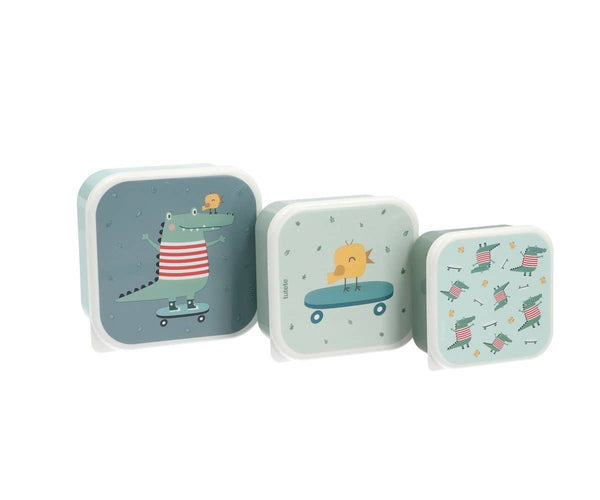 3 Boîtes à Déjeuner Crocodile