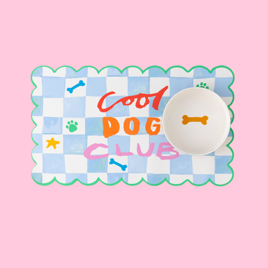 Tapete para comida de mascotas Cool Dog Club