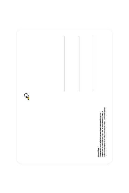 Carte postale bleu sarcelle