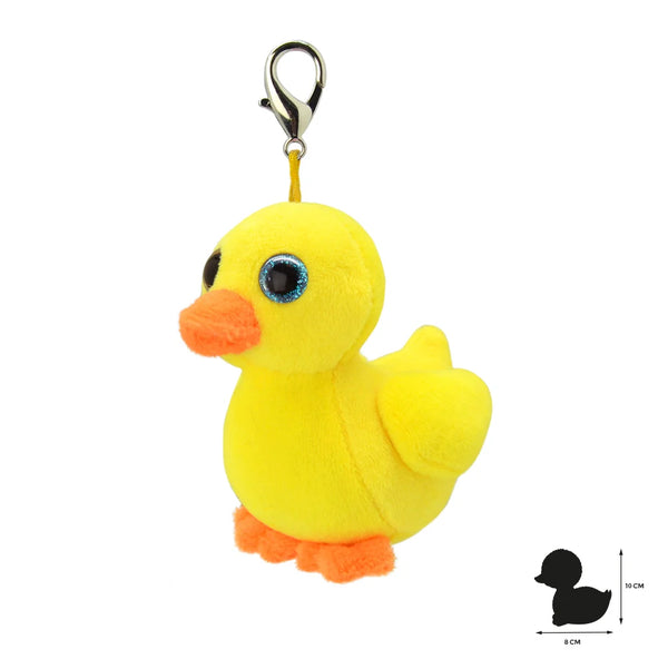 Portachiavi a forma di anatra di peluche