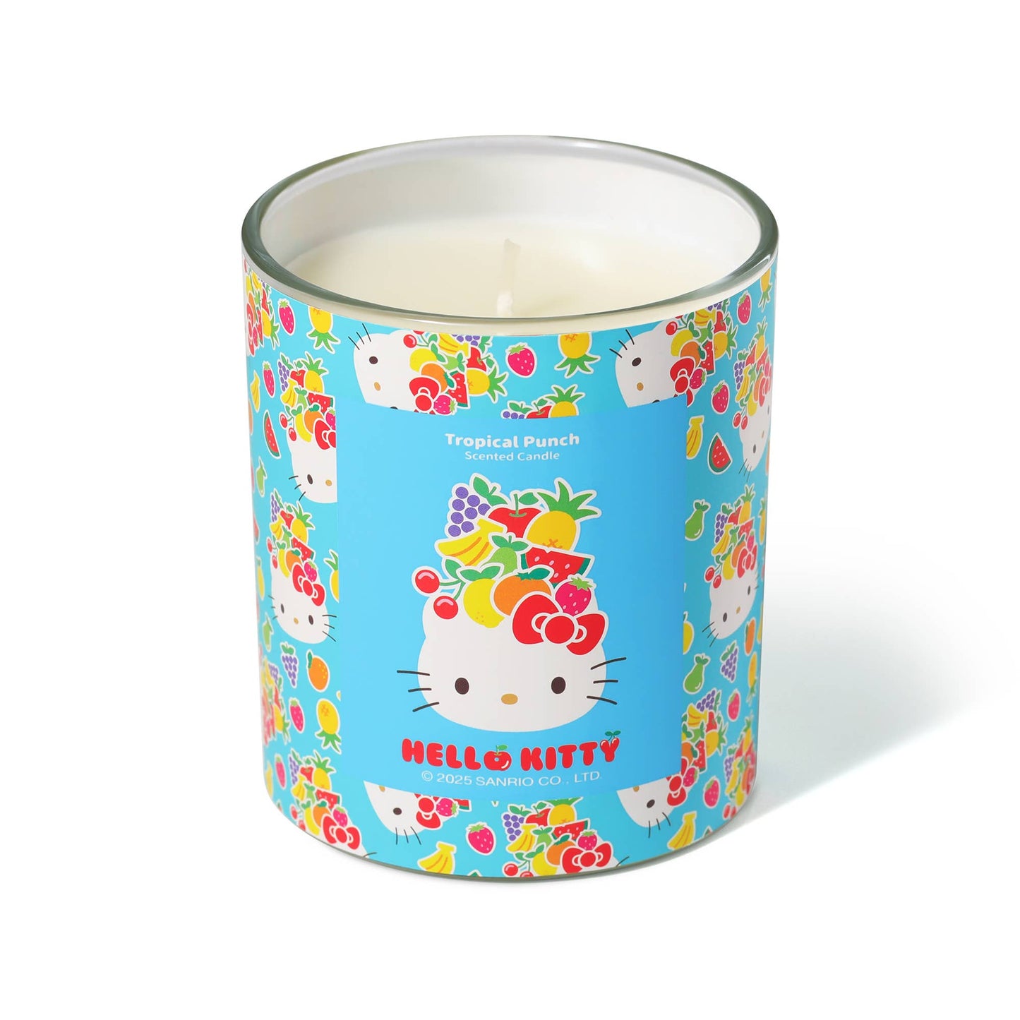 Blue Candle with Original Hello Kitty Print, Tropical Punch Scent