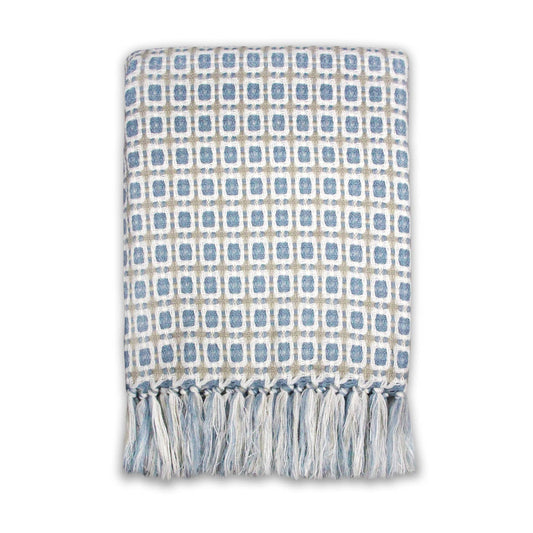 Plaid Anni bleu poudré - 125 x 150 cm