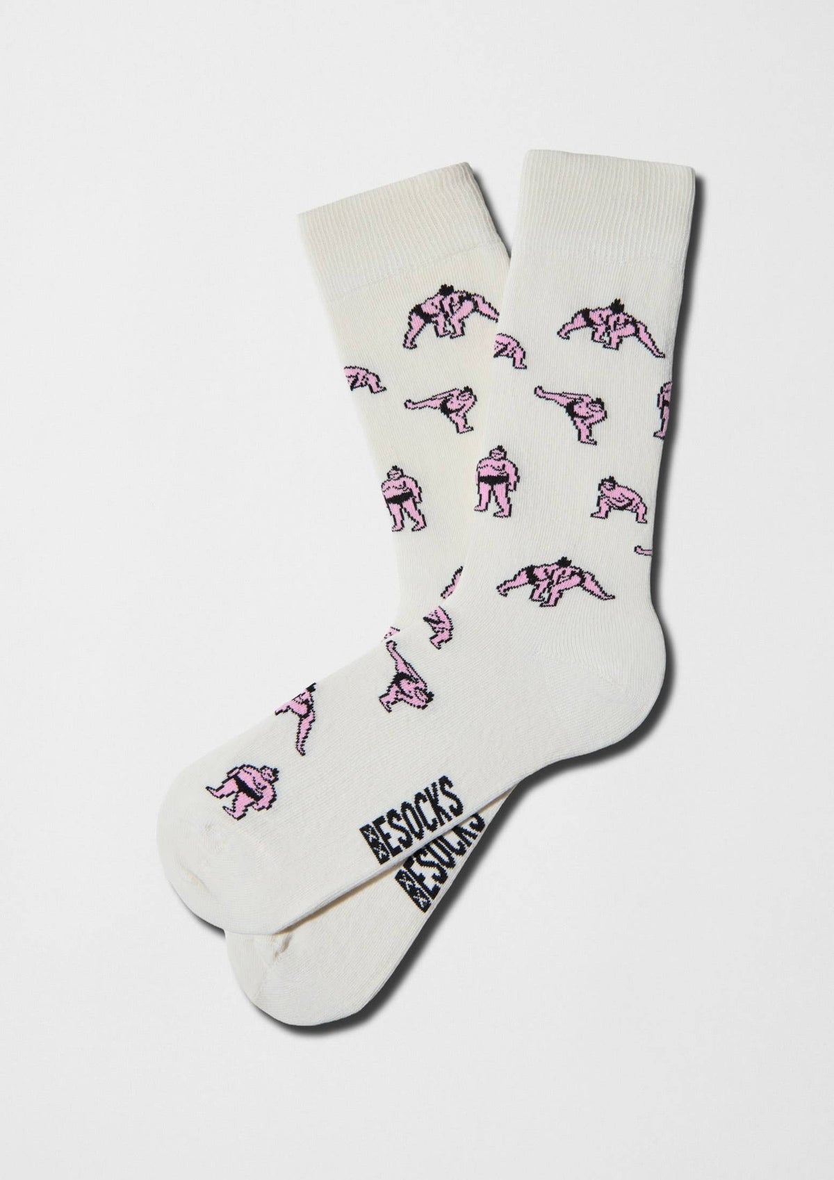 BeJapan Sumo - Chaussettes 100 % coton biologique: Blanc cassé / 41/46