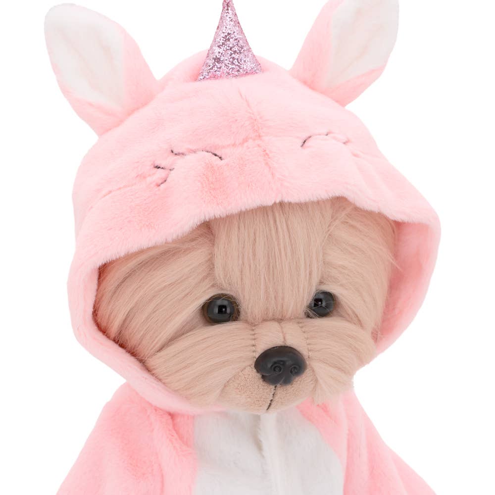 Peluche de perro Lucky Yoyo: Unicornio - 38 cm