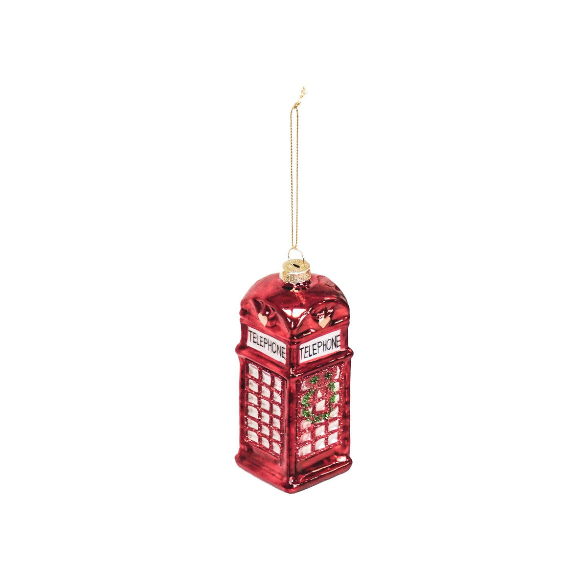 Boule de Noël Cabine Téléphonique Anglaise
