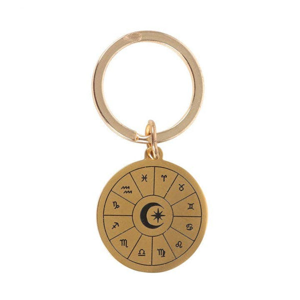 Astrology Wheel Keychain