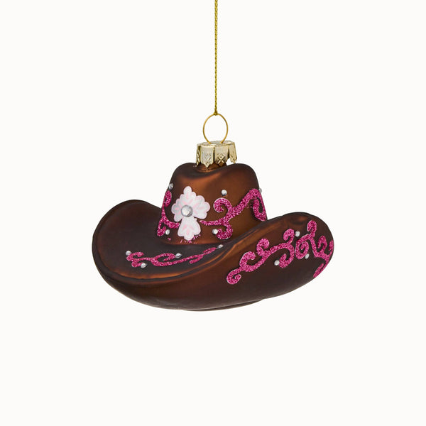 Decorazione da appendere a forma di cappello da cowboy