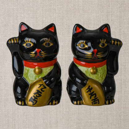 Sel et Poivre Chats Chanceux Noirs