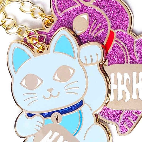 Portachiavi Lucky Blue Cat