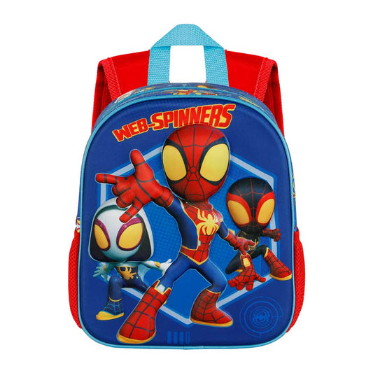 Mochila pequeña azul 3D de Marvel - Spinners de Spider-Man