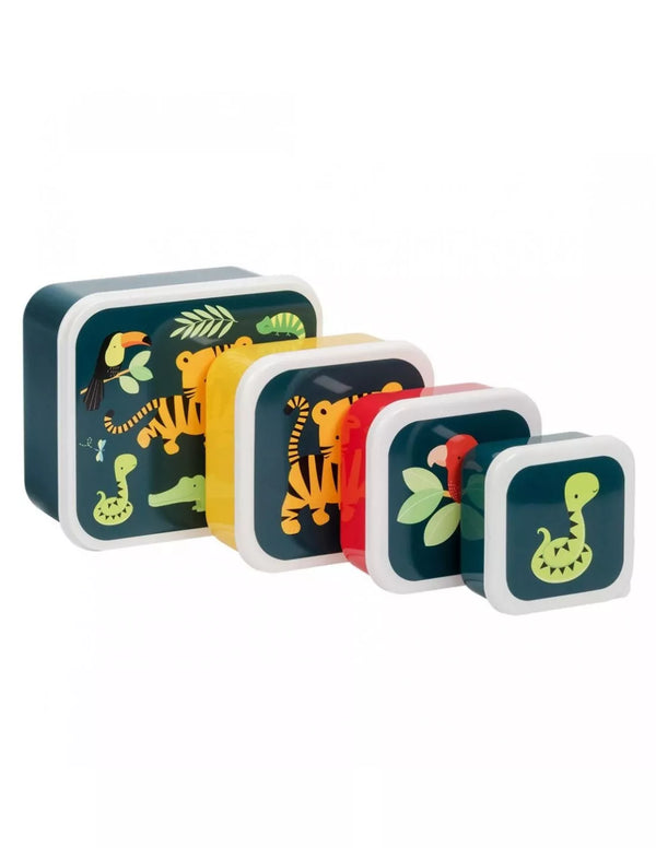 Confezione da 4 Tiger Snack e Lunch Box