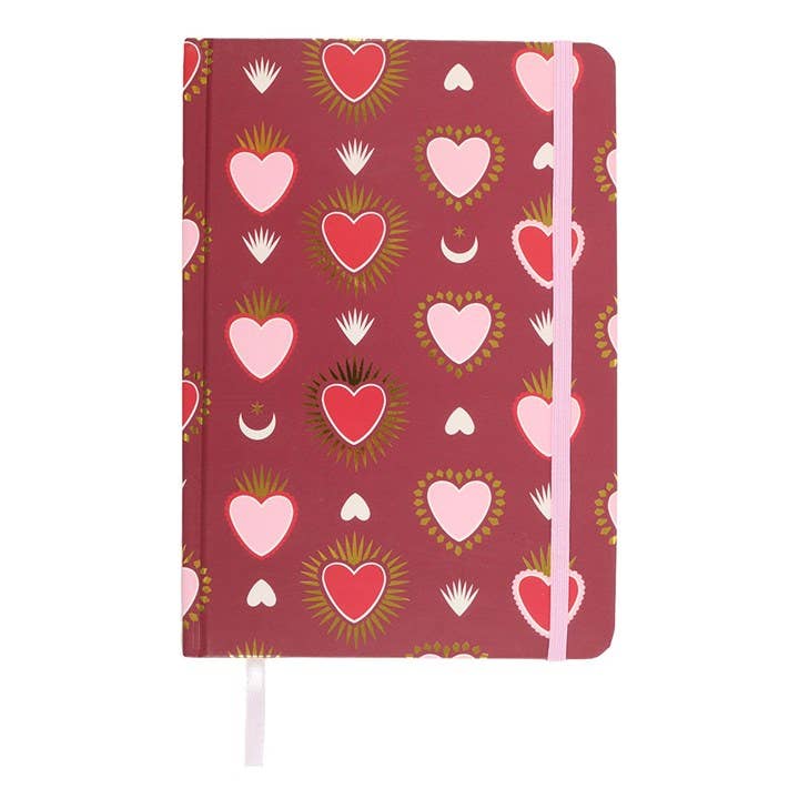 Cuaderno A5 de San Valentín con forma de corazón