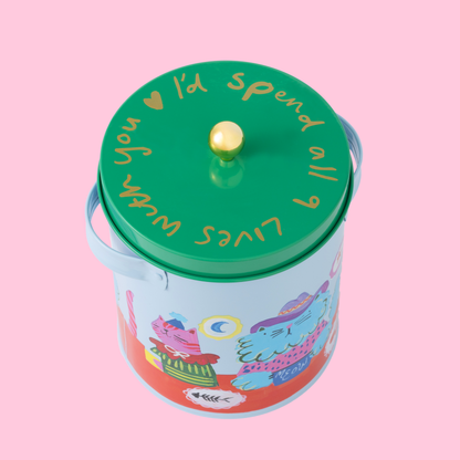 Caja de almacenamiento y pala Cool Cat Club