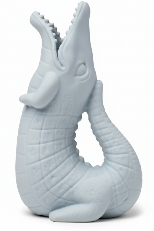 Krokodillen schenktuit, eendenblauw