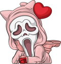 Figurine Valentine's Ghost Face