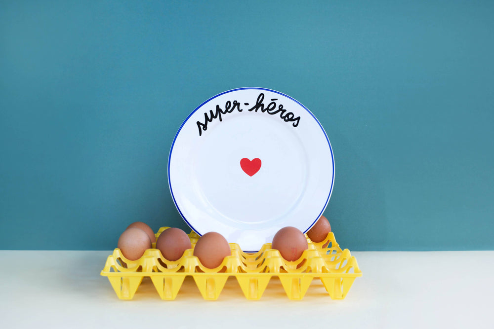 Assiette La Famille S’éclate - Super-Héros