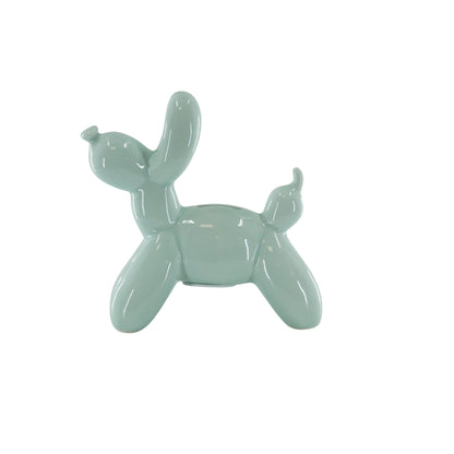 Ornament - Balloon Dog Money Box - Mint Green - 17x7x17cm