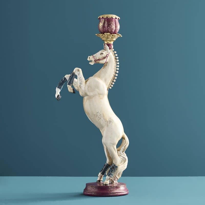 Lustre Cavalo de Circo Branco