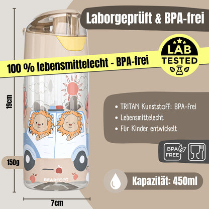 Trinkflasche Kinder, leichte Wasserflasche - Polizei Löwen
