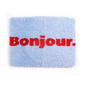 Tapis de Bain Bonjour. Bleu Clair