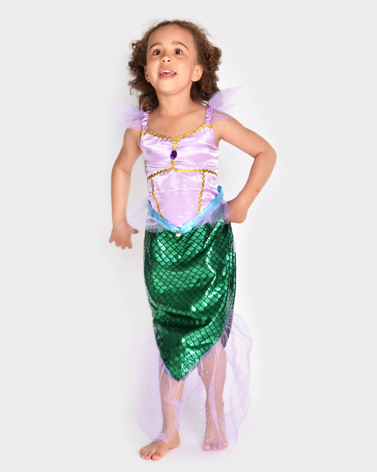 Robe de sirène 110-116 cm pour enfants de 4 à 6 ans