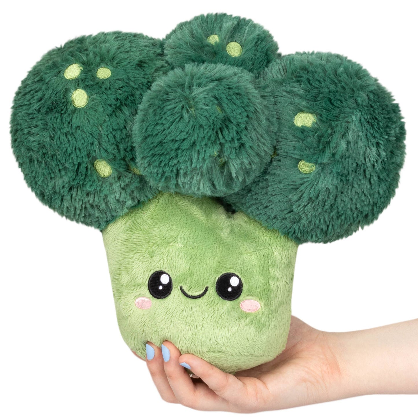 Mini brócoli de peluche aplastable