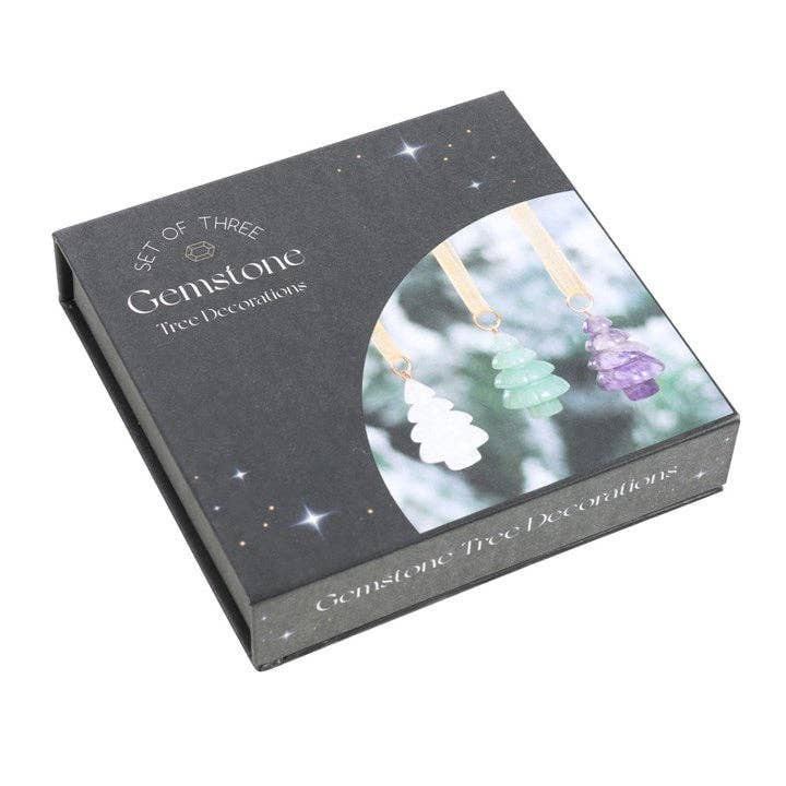 Juego de 3 adornos navideños de cristal para el árbol de Navidad