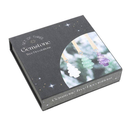 Juego de 3 adornos navideños de cristal para el árbol de Navidad