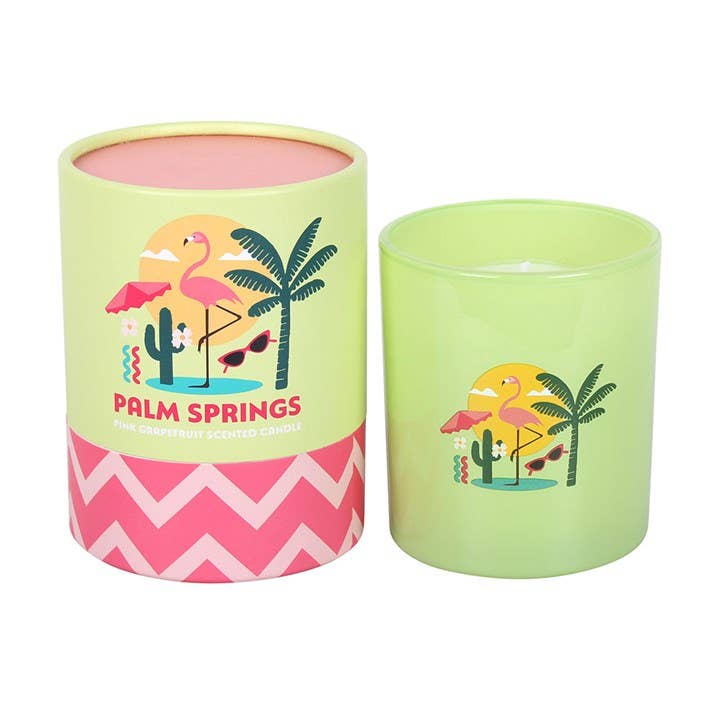 Bougie parfumée Palm Springs pamplemousse rose