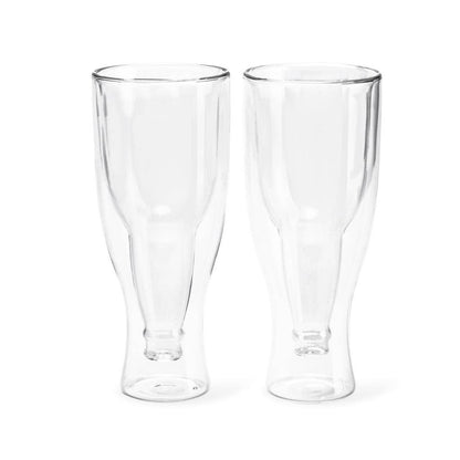 Vaso de cerveza de gravedad 400 ml x2