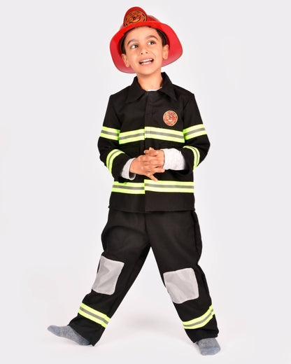 Déguisement de pompier Den Goda Fen 4-6 ans, taille 110-116, 4 pièces