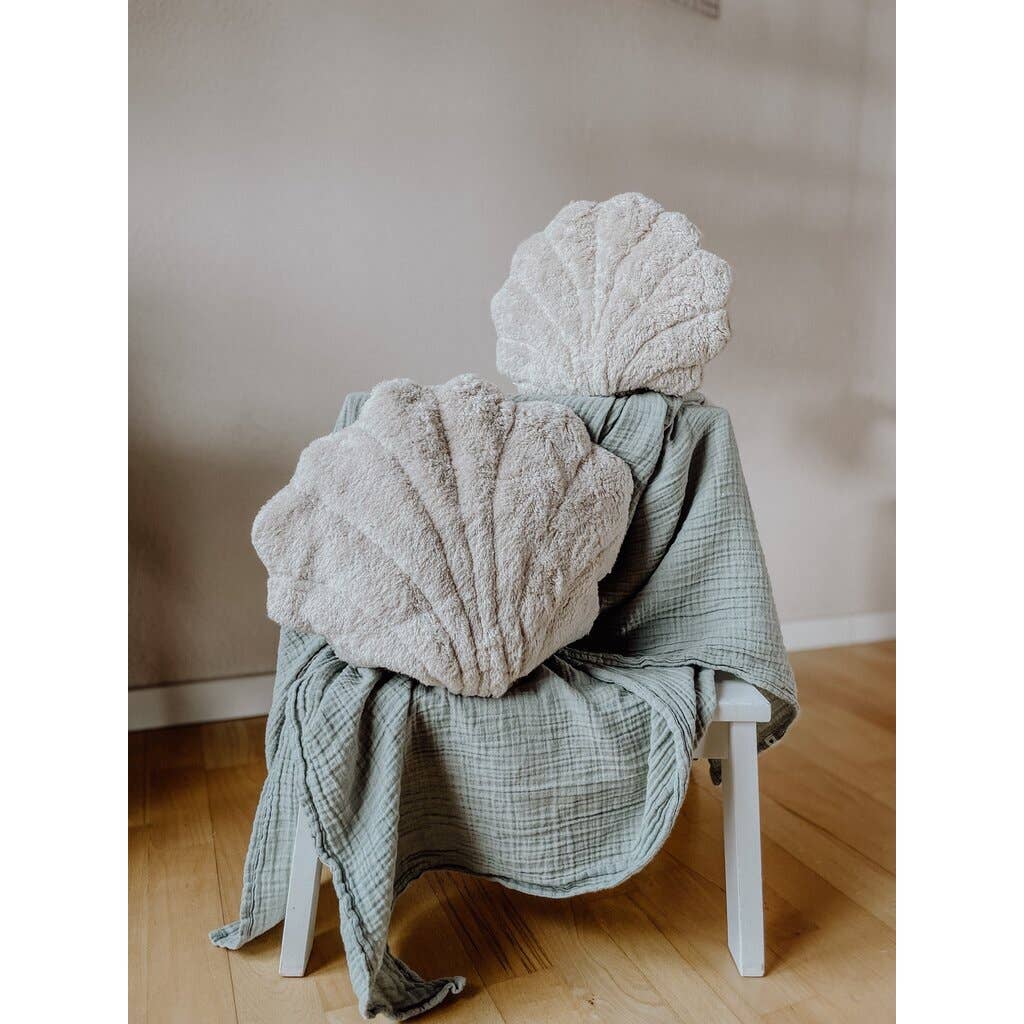 Almohadilla térmica grande de concha marina