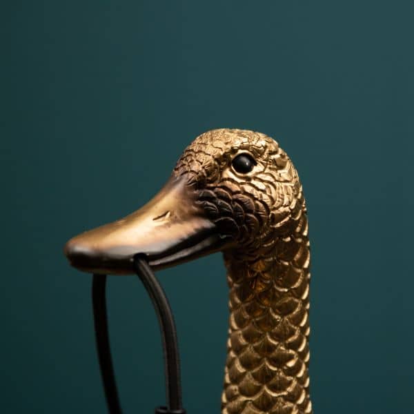 Lampada da tavolo a forma di anatra "Figlio di anatra" oro