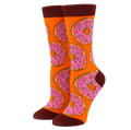Oranje donut sokken