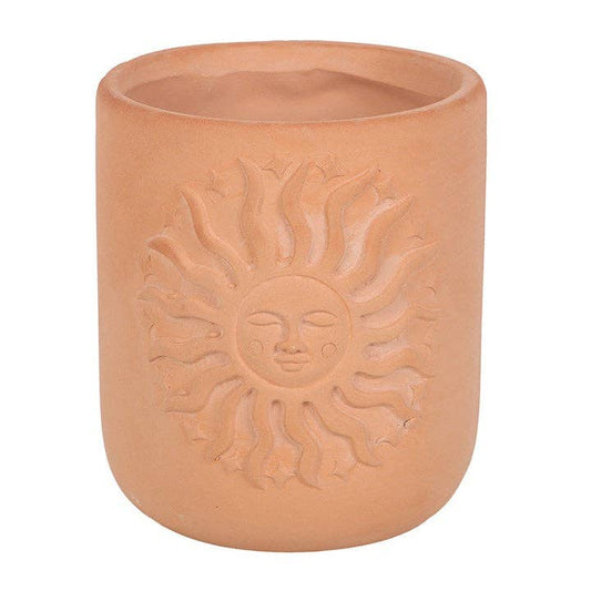 Terracotta plant pot Sun