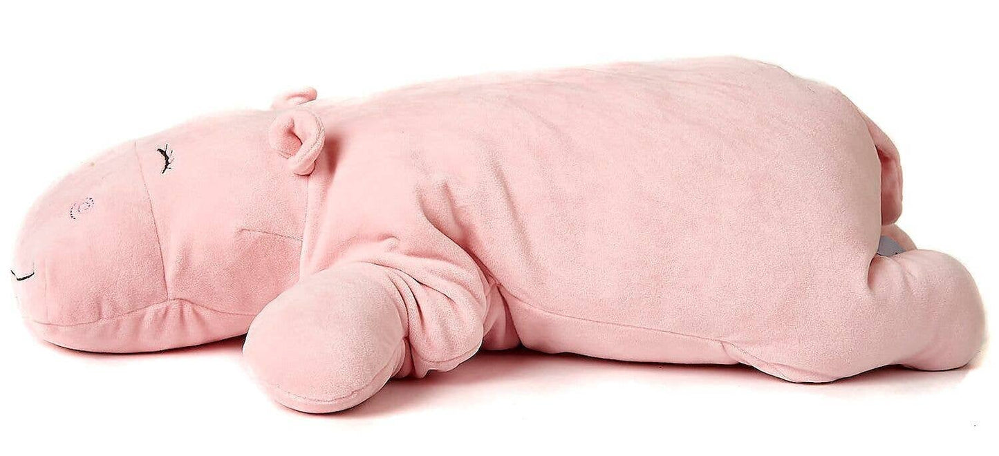 Coussin Hippopotame rose