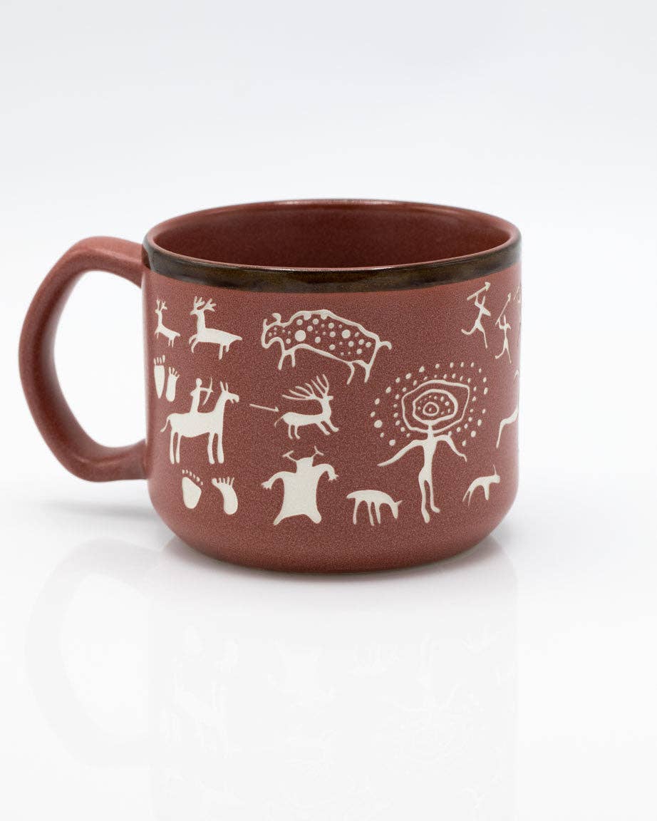 Mug Sculpté à la Main de avec Peintures Rupestres (430 ml) – produit scientifique Cognitive Surplus EU, vue 2