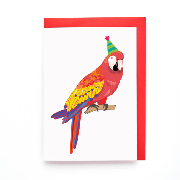 Carte d'anniversaire Perroquet