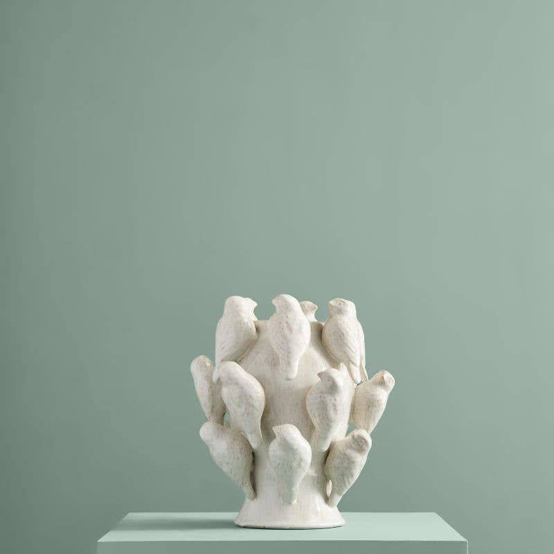 Jarrón Sr. White Birdling