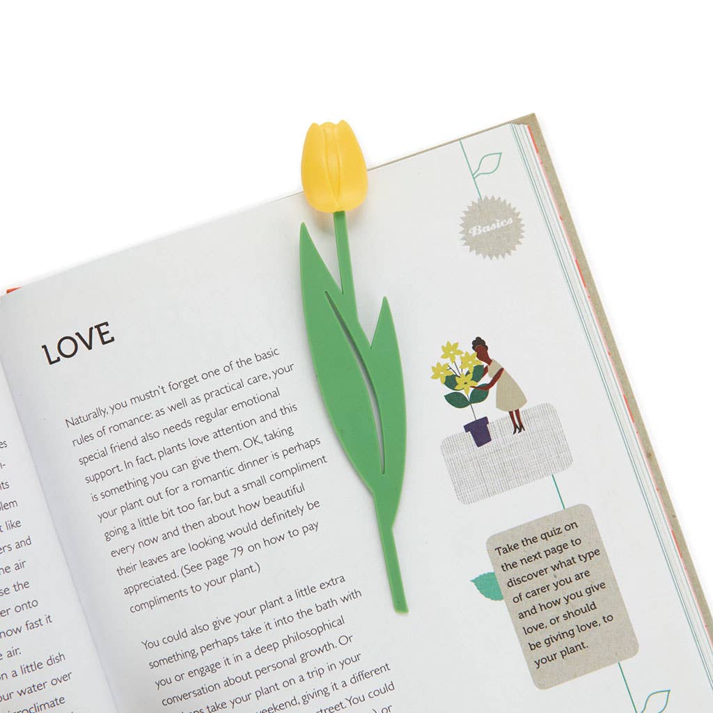 Marque-page Tulipe Jaune