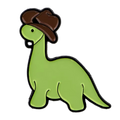 Spilla da cowboy Diplodocus