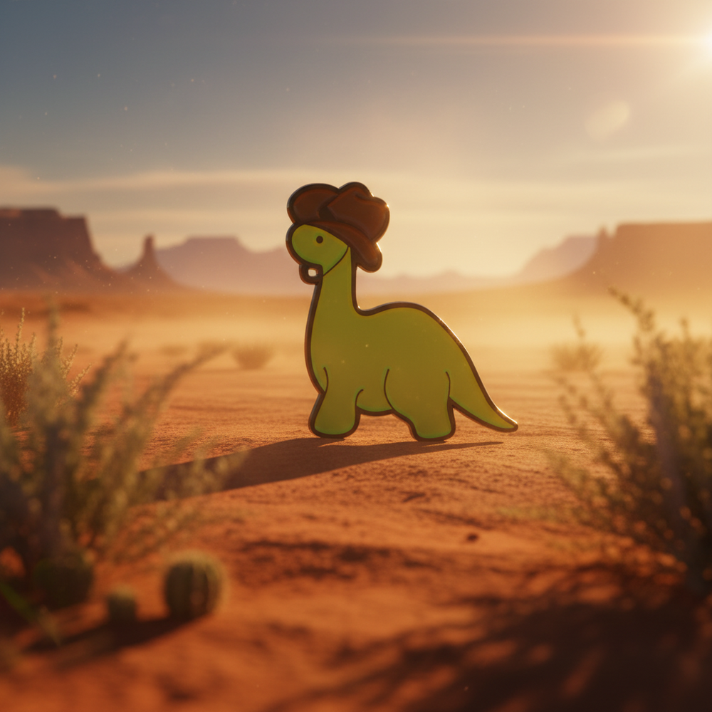 Spilla da cowboy Diplodocus